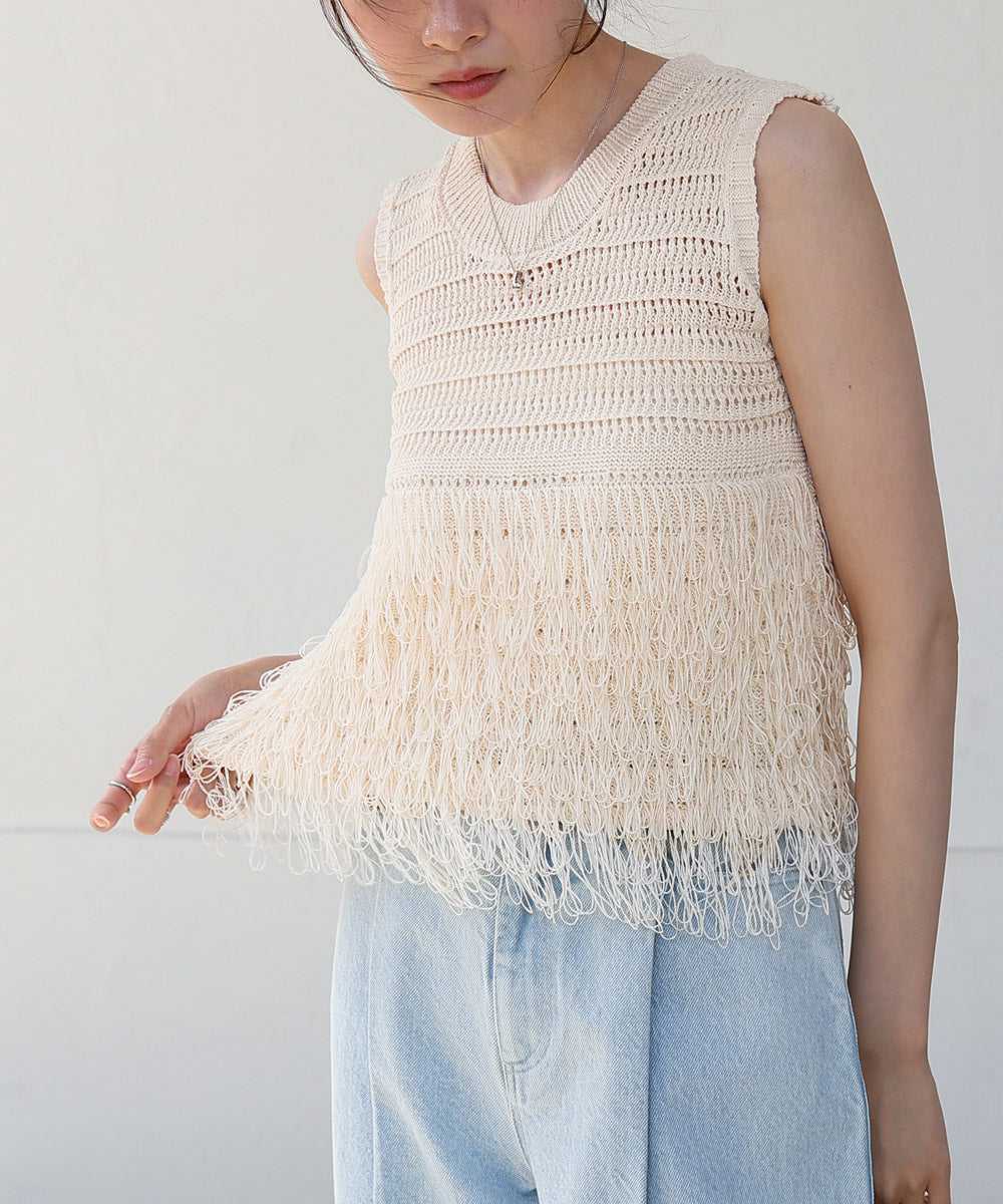 ループニットトップス