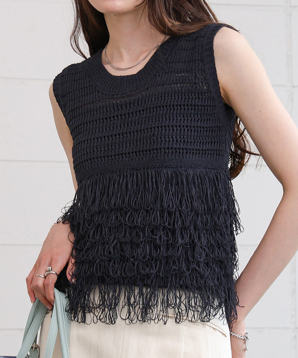 ループニットトップス