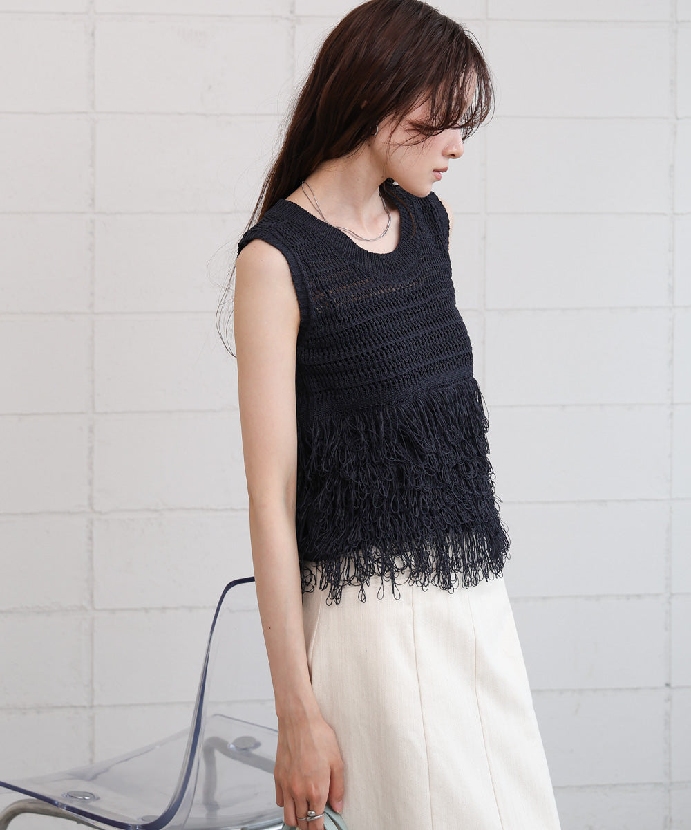 ループニットトップス