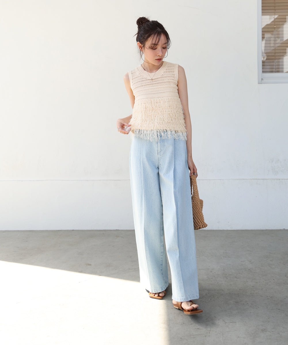 ループニットトップス