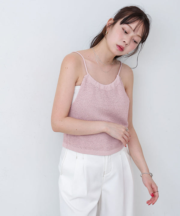 前後2WAYアメスリ リボンニットベスト