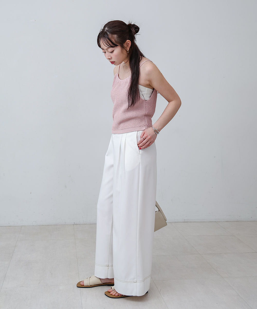 前後2WAYアメスリ リボンニットベスト