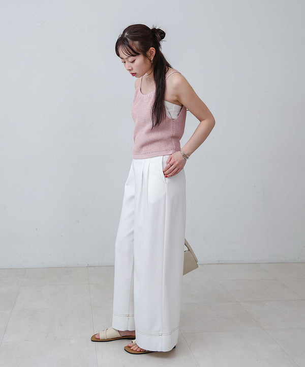 前後2WAYアメスリ リボンニットベスト