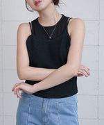 前後2WAYアメスリ リボンニットベスト