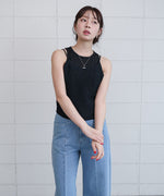 前後2WAYアメスリ リボンニットベスト