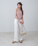 前後2WAYアメスリ リボンニットベスト