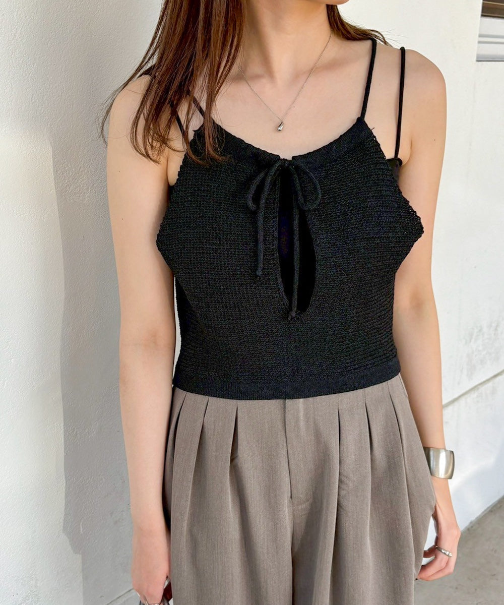 前後2WAYアメスリ リボンニットベスト