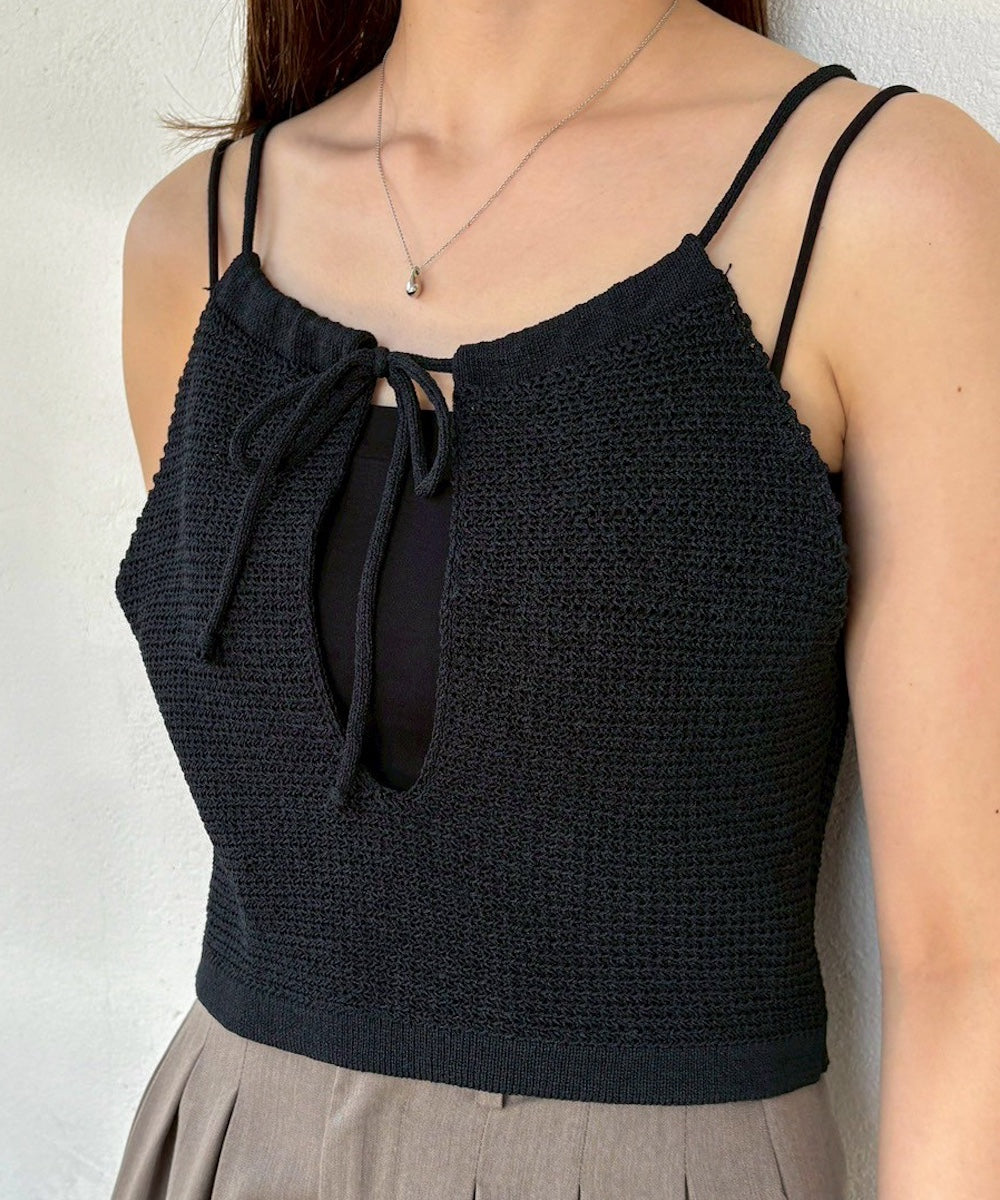 前後2WAYアメスリ リボンニットベスト