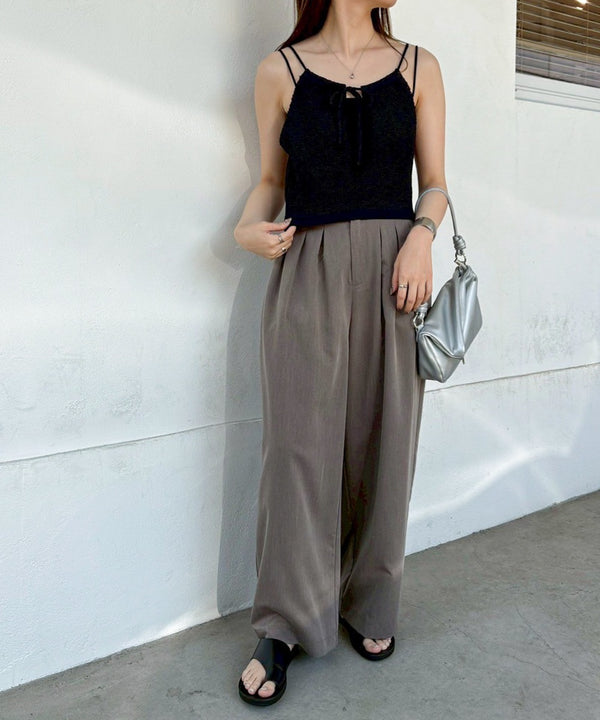 前後2WAYアメスリ リボンニットベスト