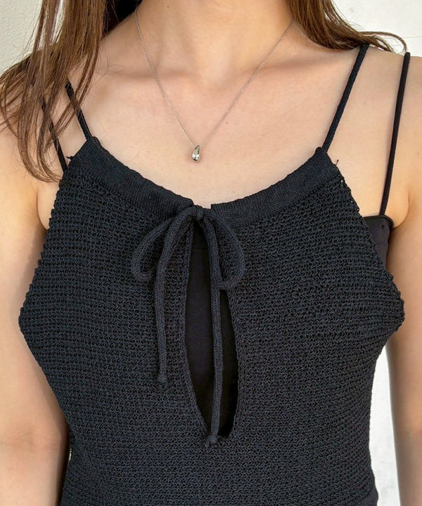 前後2WAYアメスリ リボンニットベスト