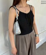 前後2WAYアメスリ リボンニットベスト