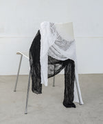 アシメヘムデザインスリットレーストップス