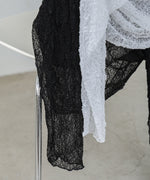 アシメヘムデザインスリットレーストップス