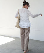 メランジリボンカーディガン