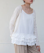 メランジリボンカーディガン