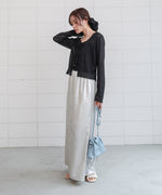 メランジリボンカーディガン