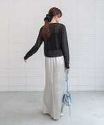 メランジリボンカーディガン