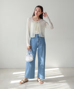 メランジリボンカーディガン