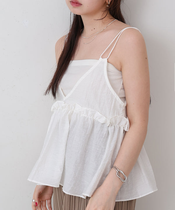 フリルキャミトップス