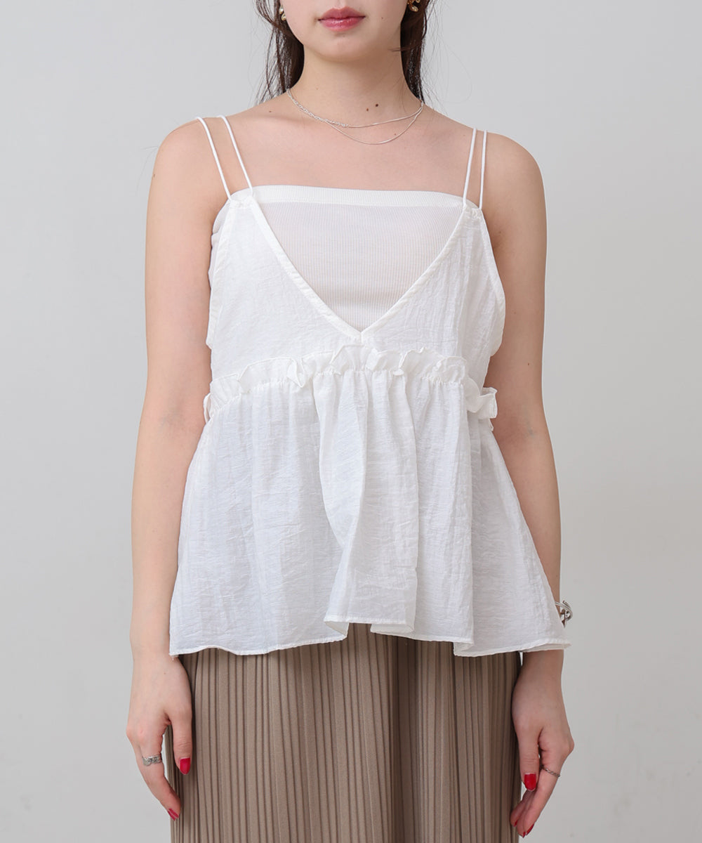 フリルキャミトップス