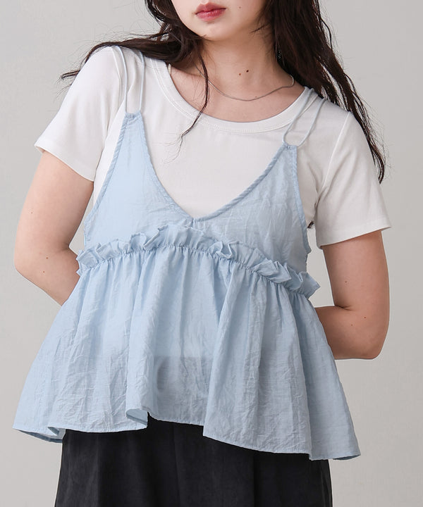 フリルキャミトップス