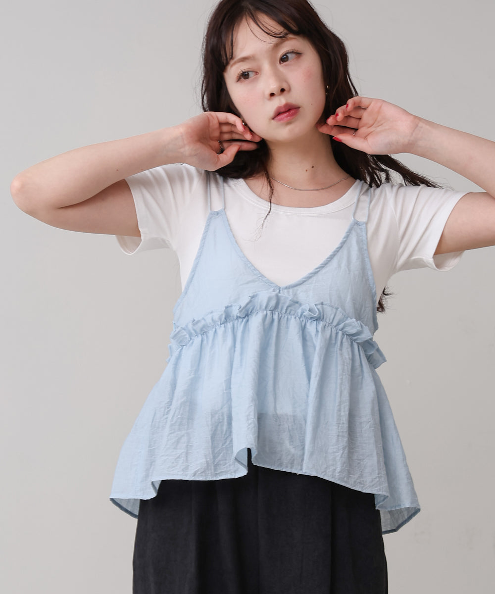 フリルキャミトップス