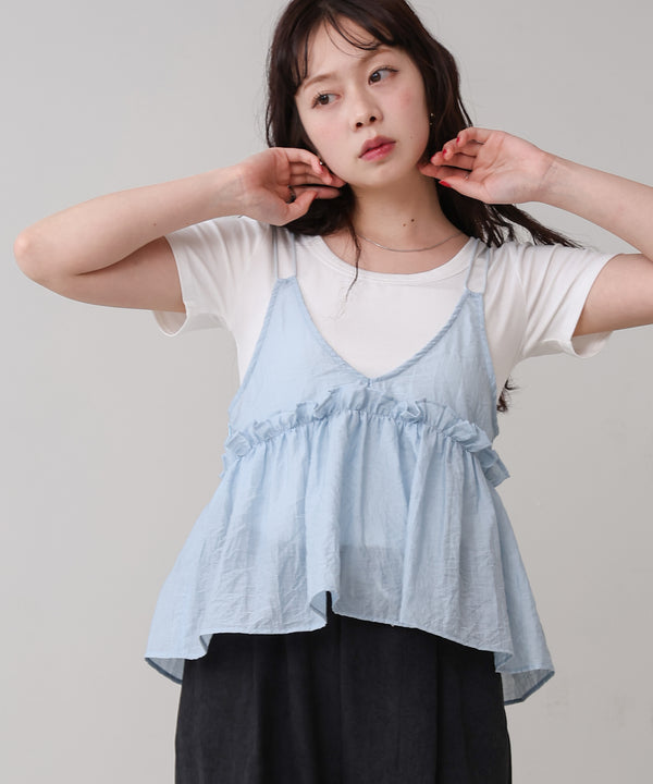 フリルキャミトップス