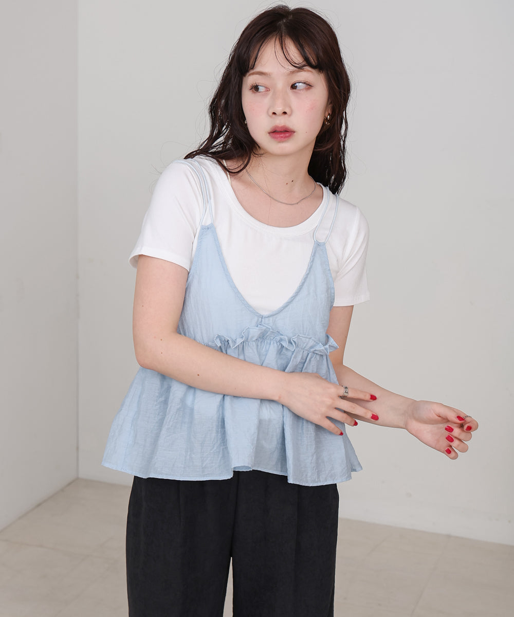 フリルキャミトップス