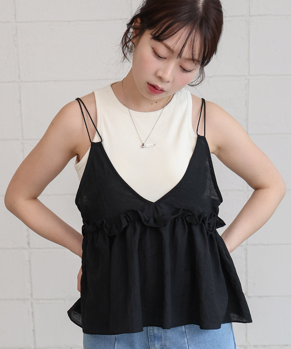 フリルキャミトップス