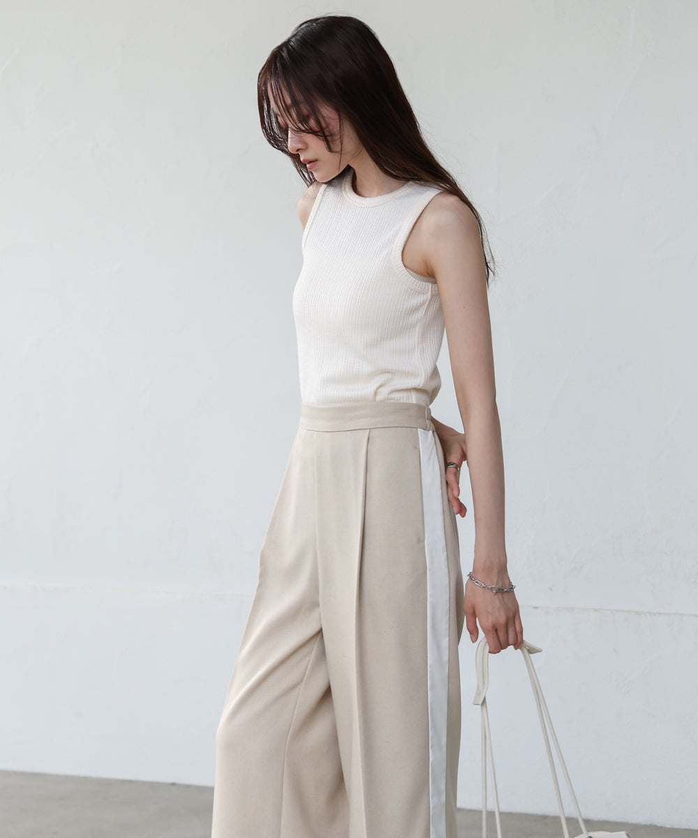 ランダムリブタンクトップ