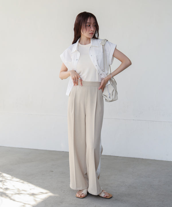 ランダムリブタンクトップ