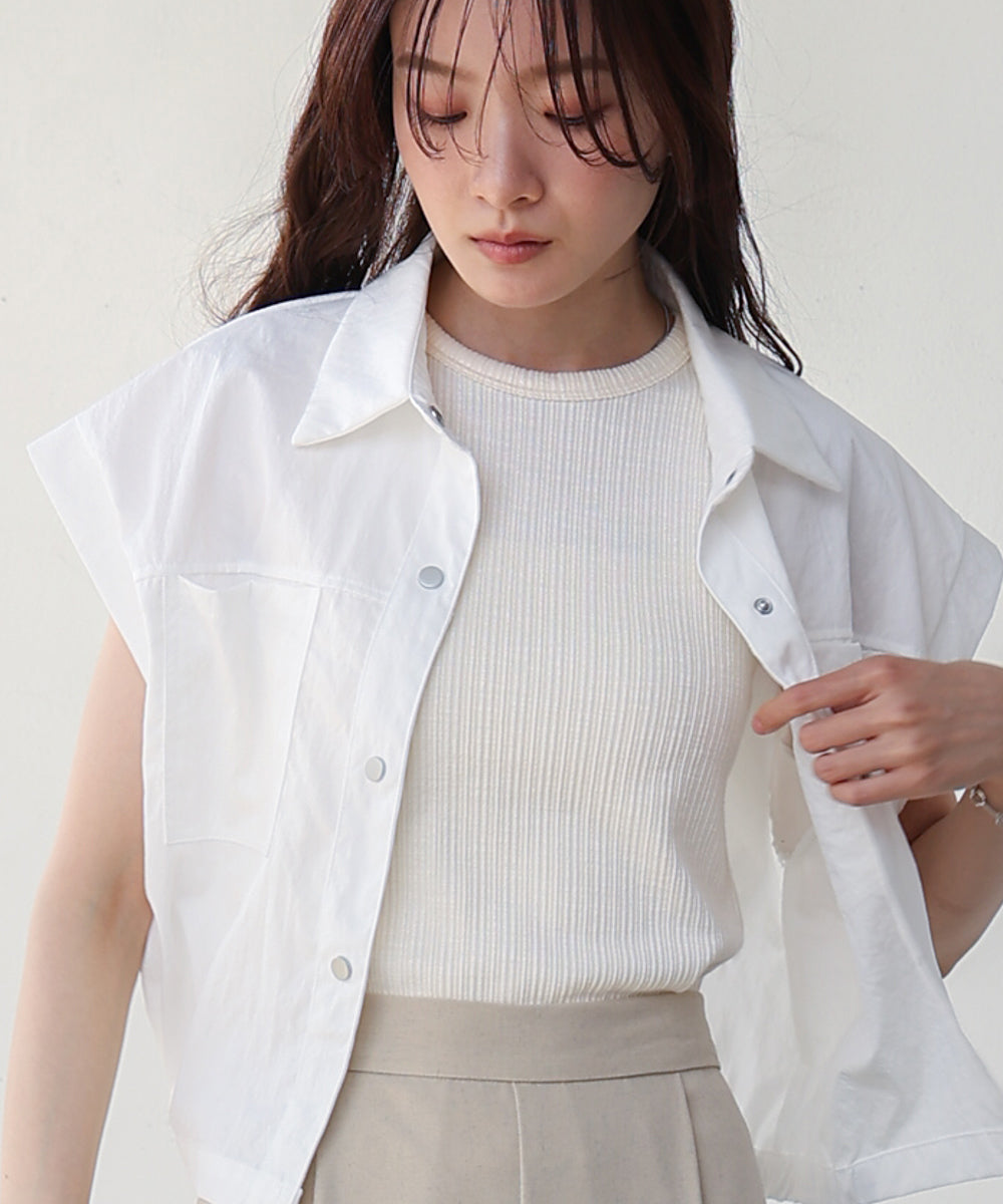 ランダムリブタンクトップ