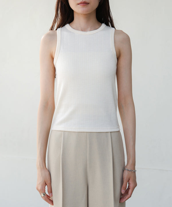 ランダムリブタンクトップ