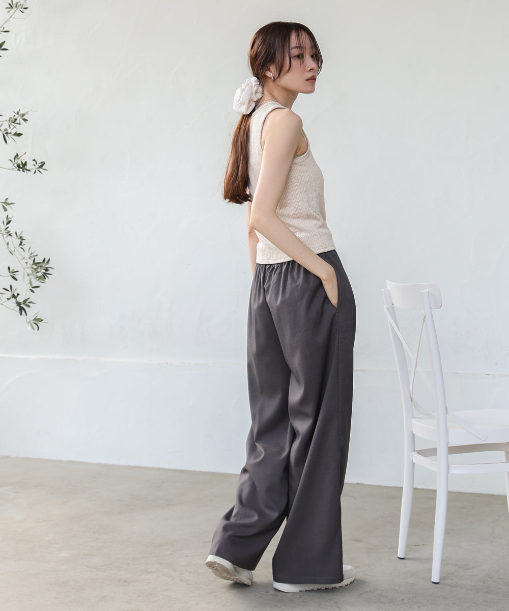 ランダムリブタンクトップ