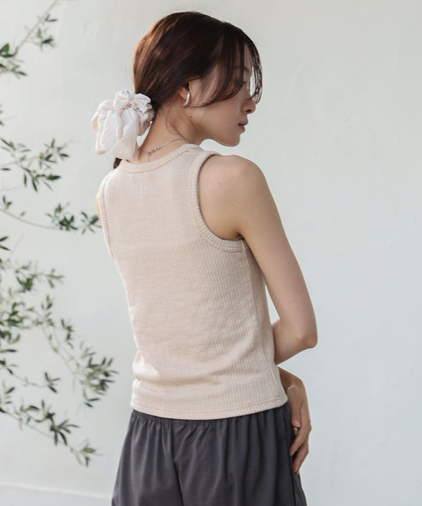 ランダムリブタンクトップ