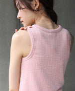 ランダムリブタンクトップ
