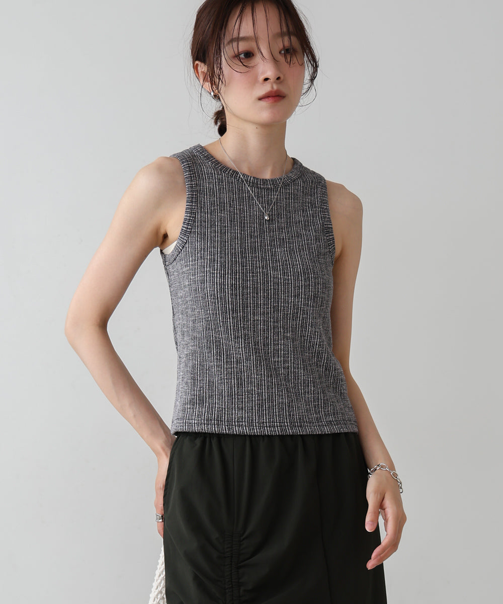 ランダムリブタンクトップ