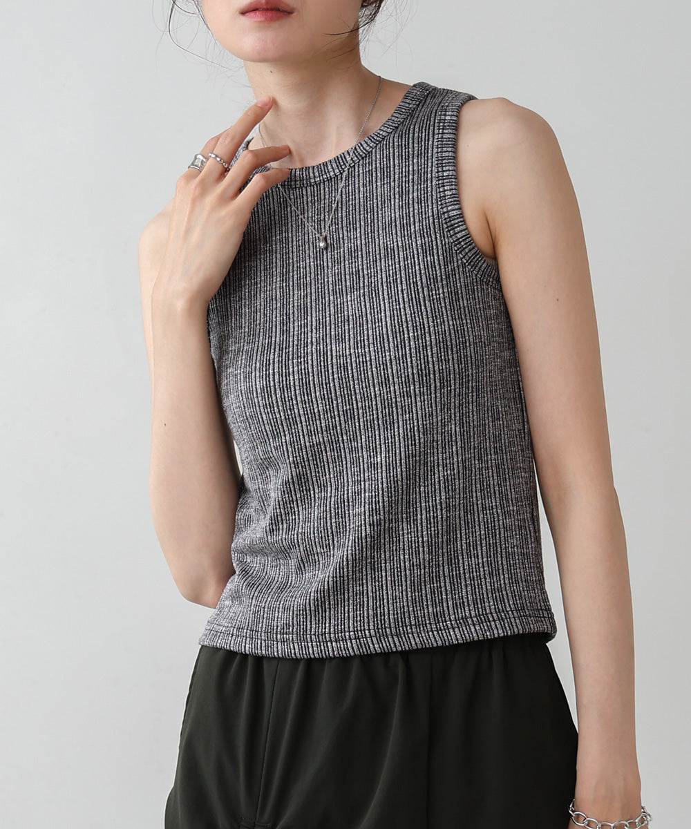 ランダムリブタンクトップ
