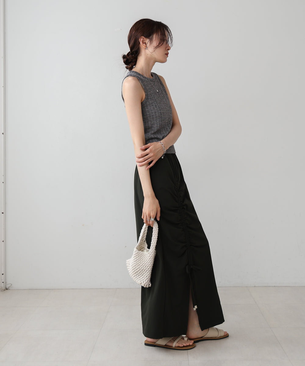 ランダムリブタンクトップ