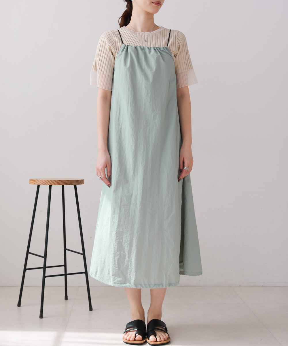 ストラップデザインキャミワンピース