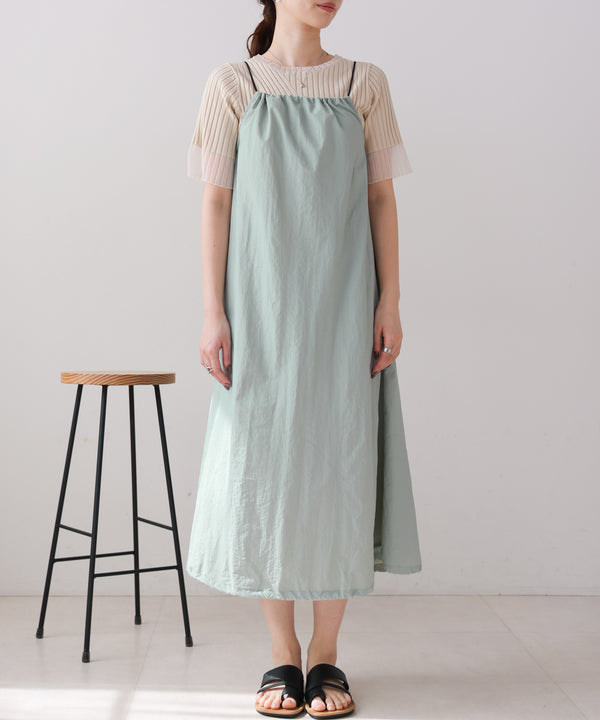 ストラップデザインキャミワンピース