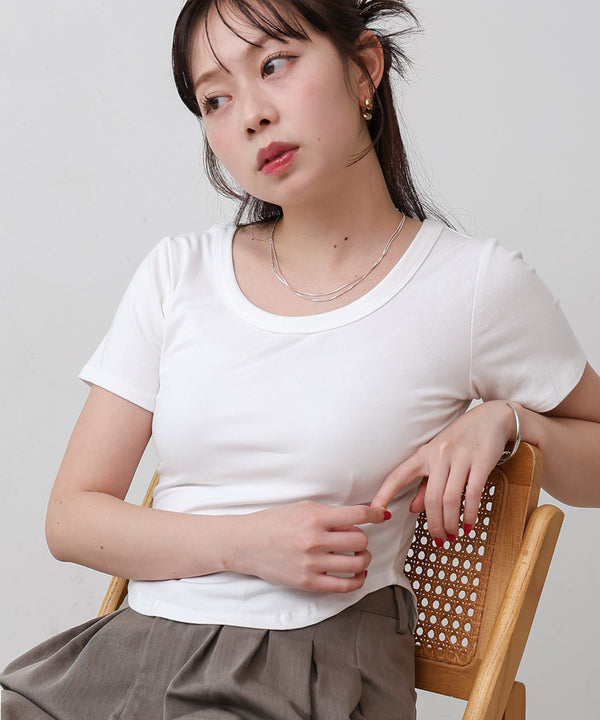 ラウンドヘムベーシックＴシャツ