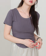 ラウンドヘムベーシックＴシャツ