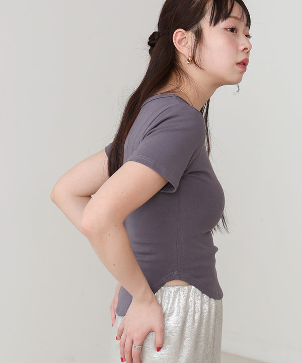 ラウンドヘムベーシックＴシャツ