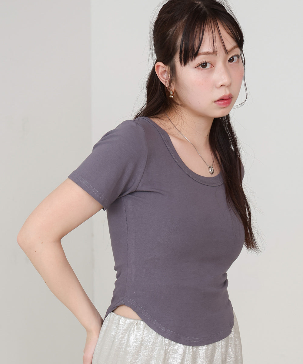 ラウンドヘムベーシックＴシャツ