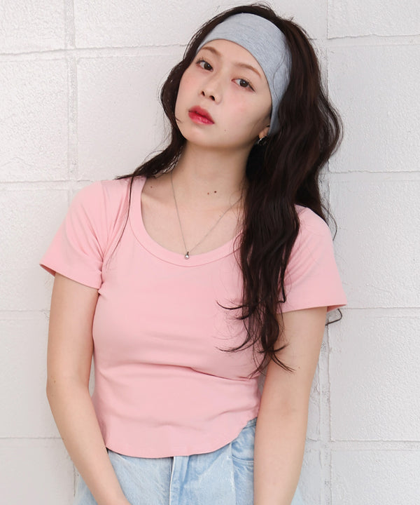ラウンドヘムベーシックＴシャツ