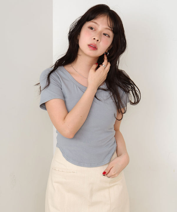 ラウンドヘムベーシックＴシャツ