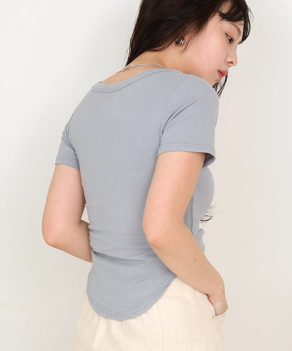 ラウンドヘムベーシックＴシャツ