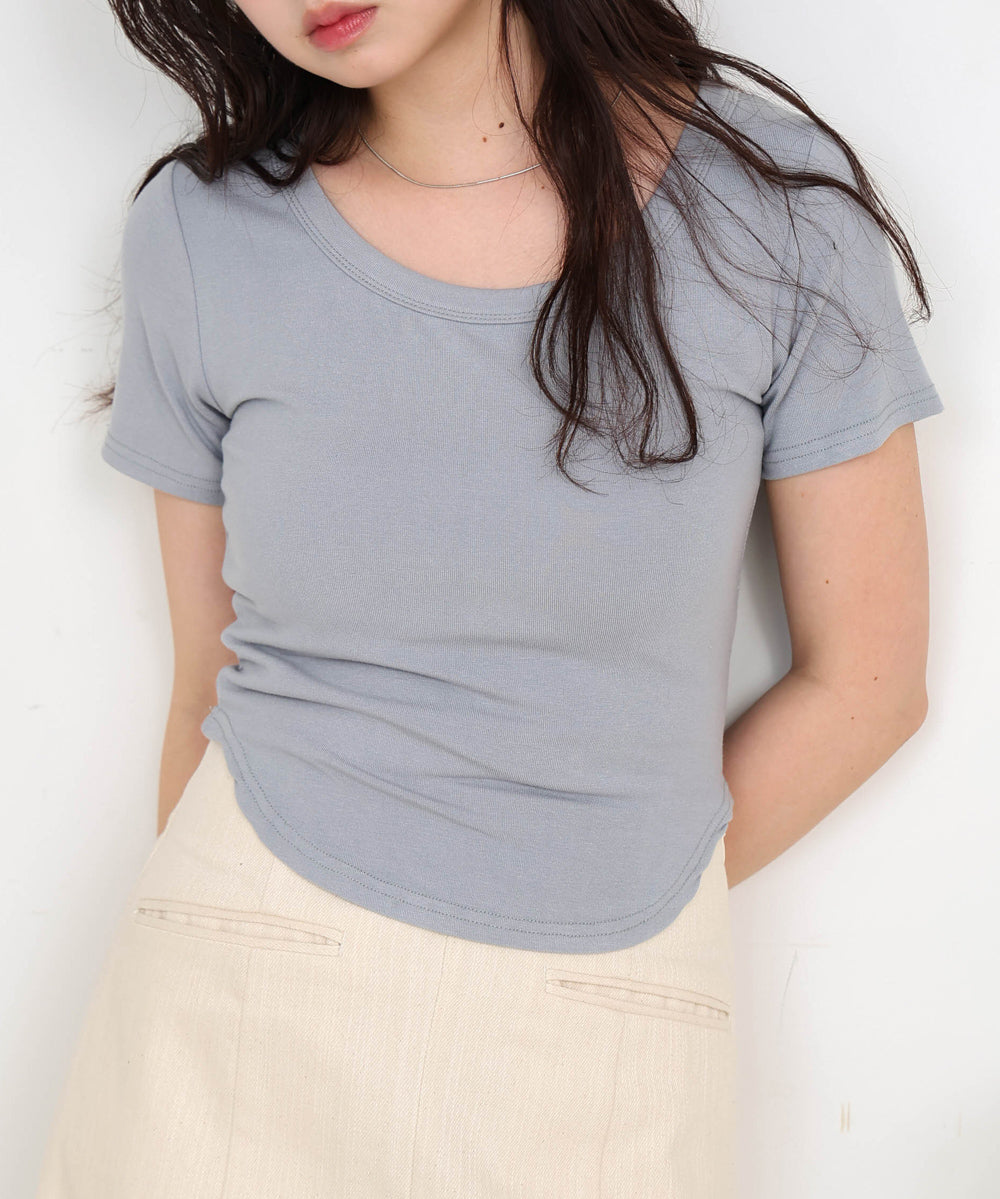 ラウンドヘムベーシックＴシャツ