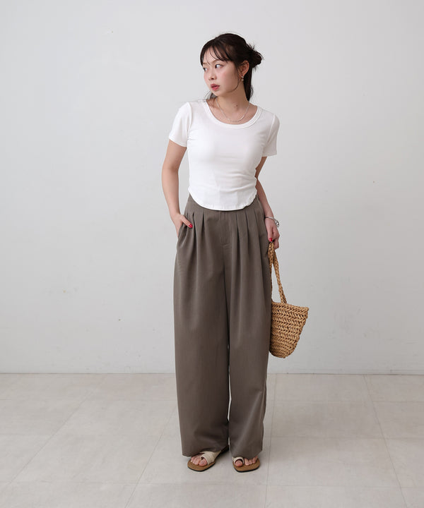 ラウンドヘムベーシックＴシャツ